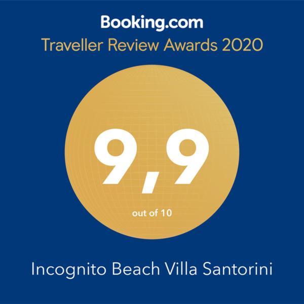 Incognito Beach Villa Santorini Kamári Eksteriør billede